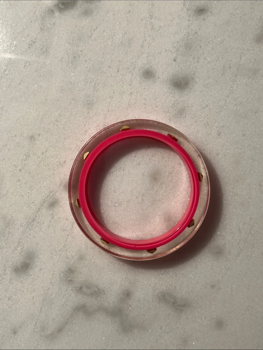 Kate Spade New York Spot the Spade Studded Bangle Pink